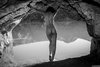 Nudist Girl at the Cave Lake