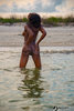 Erotic African Nudist Girl Spreading Ass in the Sea