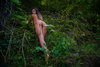 Nudist Beauty Climbing the Green Mountain